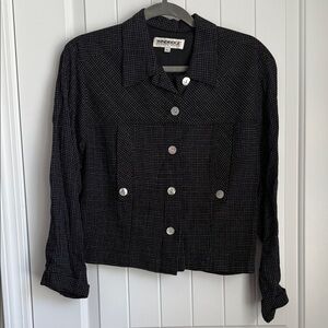 Windridge Black Checkered Women's Blazer
